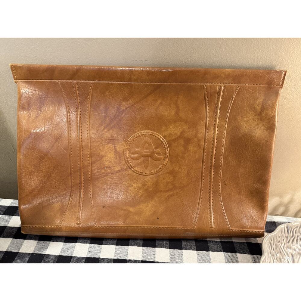 Vintage 1975 American Tourister Suitcase Luggage Brown Document Case